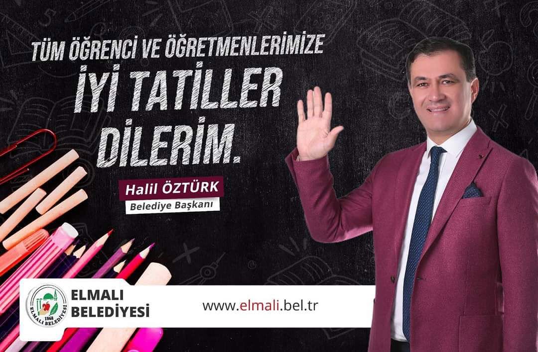 Elmalı Belediyesi'nden Öğrenci ve Öğretmenlere Ara Tatil Mesajı