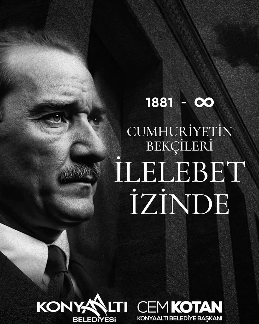 Konyaaltı Belediyesi'nden 10 Kasım Atatürk'ü Anma Mesajı: 