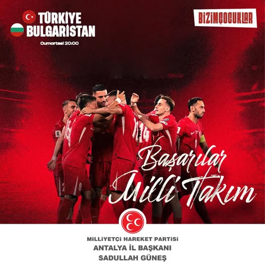 MHP'den A Milli Futbol Takımı'na Başarı Mesajı