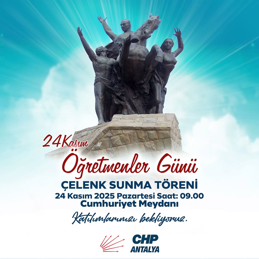 CHP Antalya, Öğretmenler Günü Töreni Düzenliyor