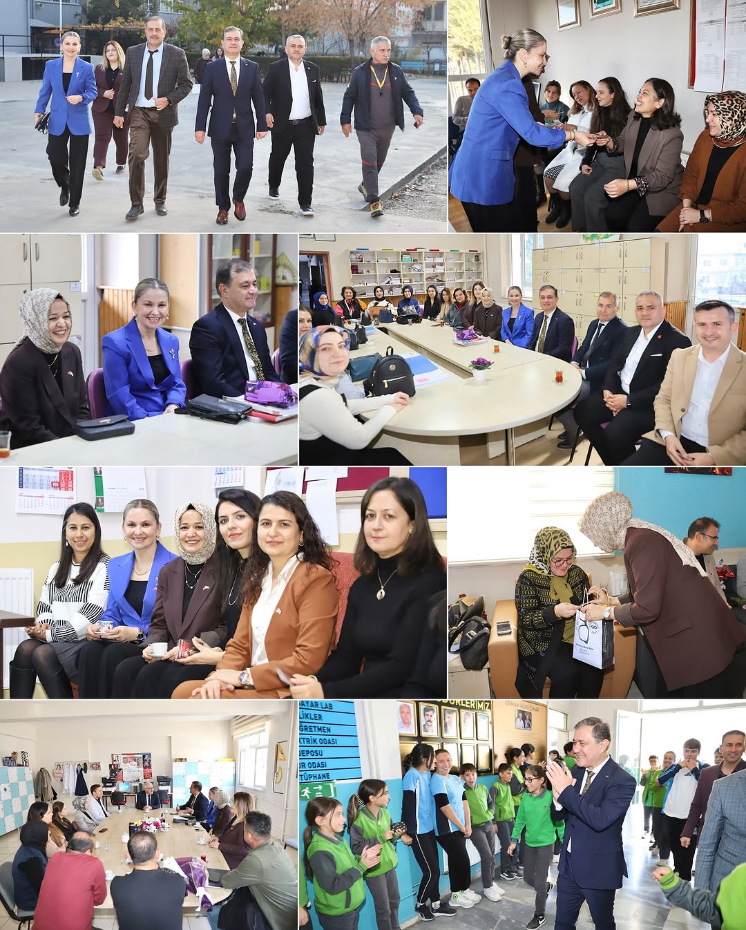 Elmalı'da 24 Kasım Öğretmenler Günü Ziyaretleri