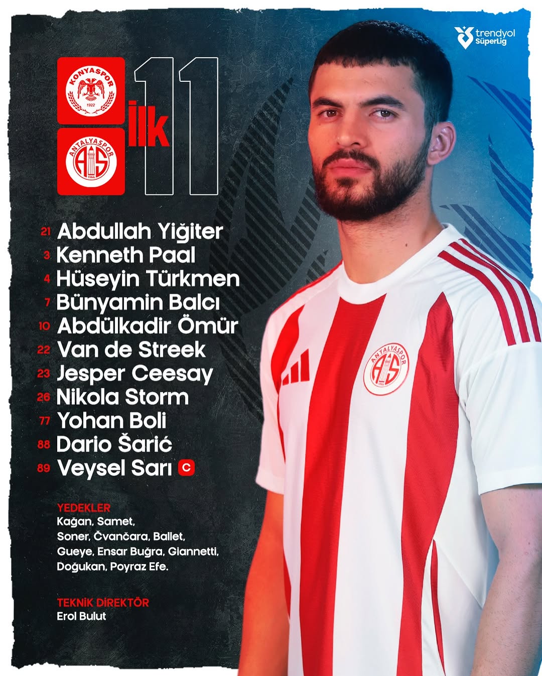 Antalya Spor FK, Tümosan Konyaspor Maçı Kadrosunu Açıkladı