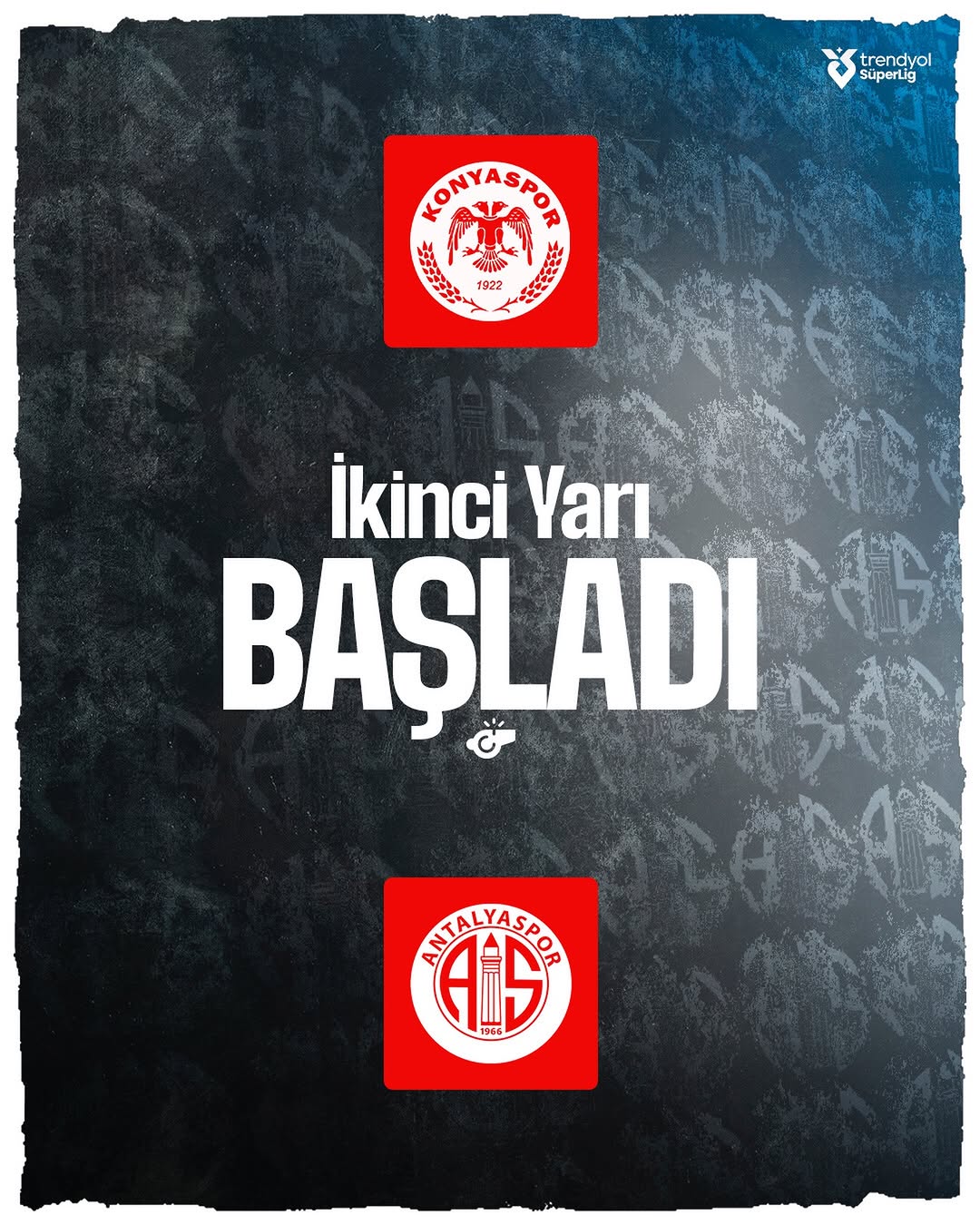 Antalya Spor FK Maçı İkinci Yarıya Başladı