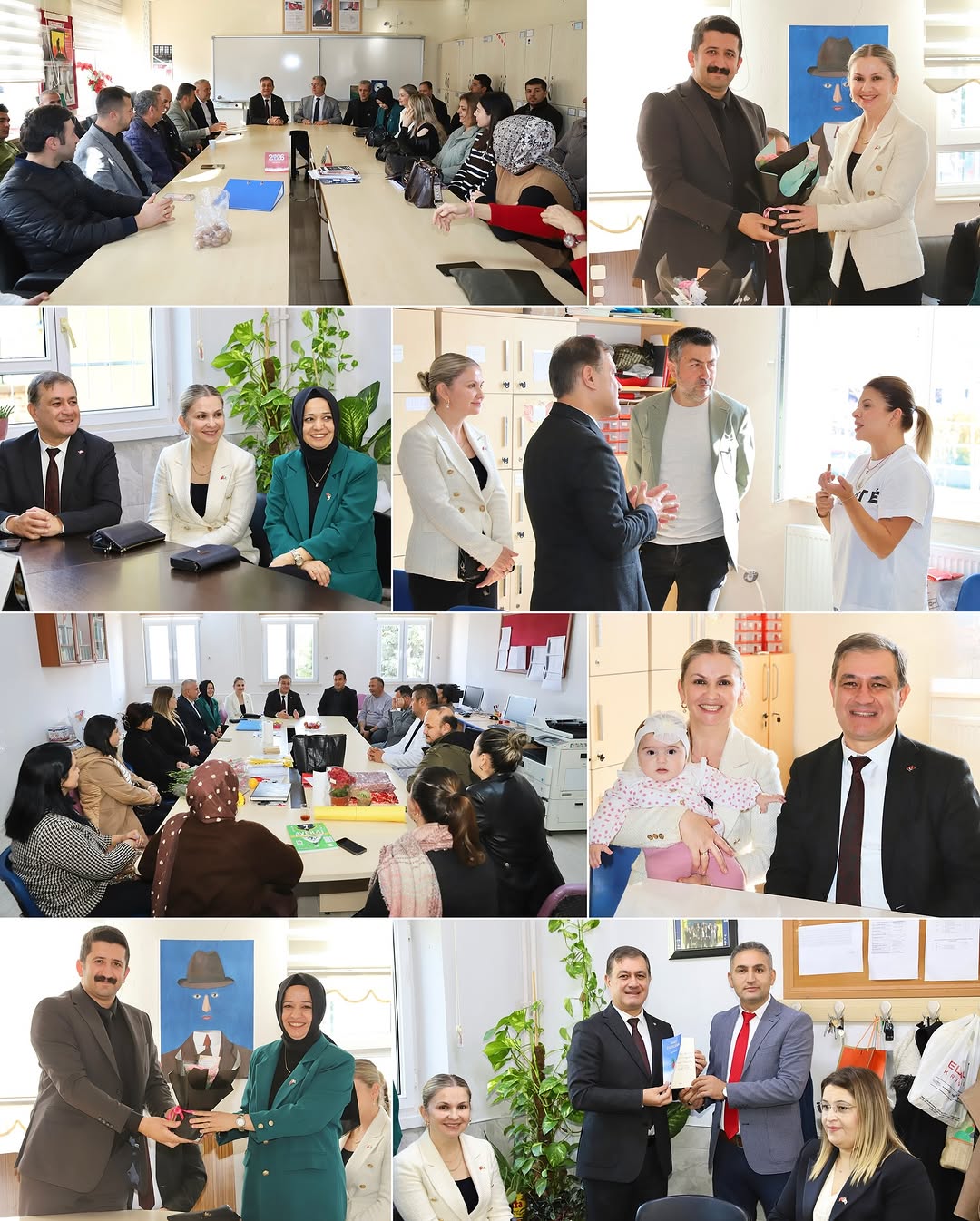 Elmalı'da 24 Kasım Öğretmenler Günü Ziyaretleri