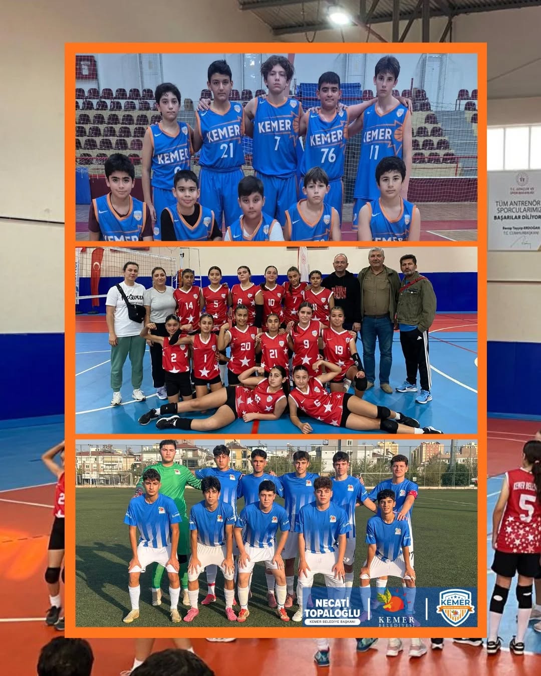 Kemer Belediyesi Merkez Spor Kulübü, 5 Branşta Genç Nesiller Yetiştiriyor