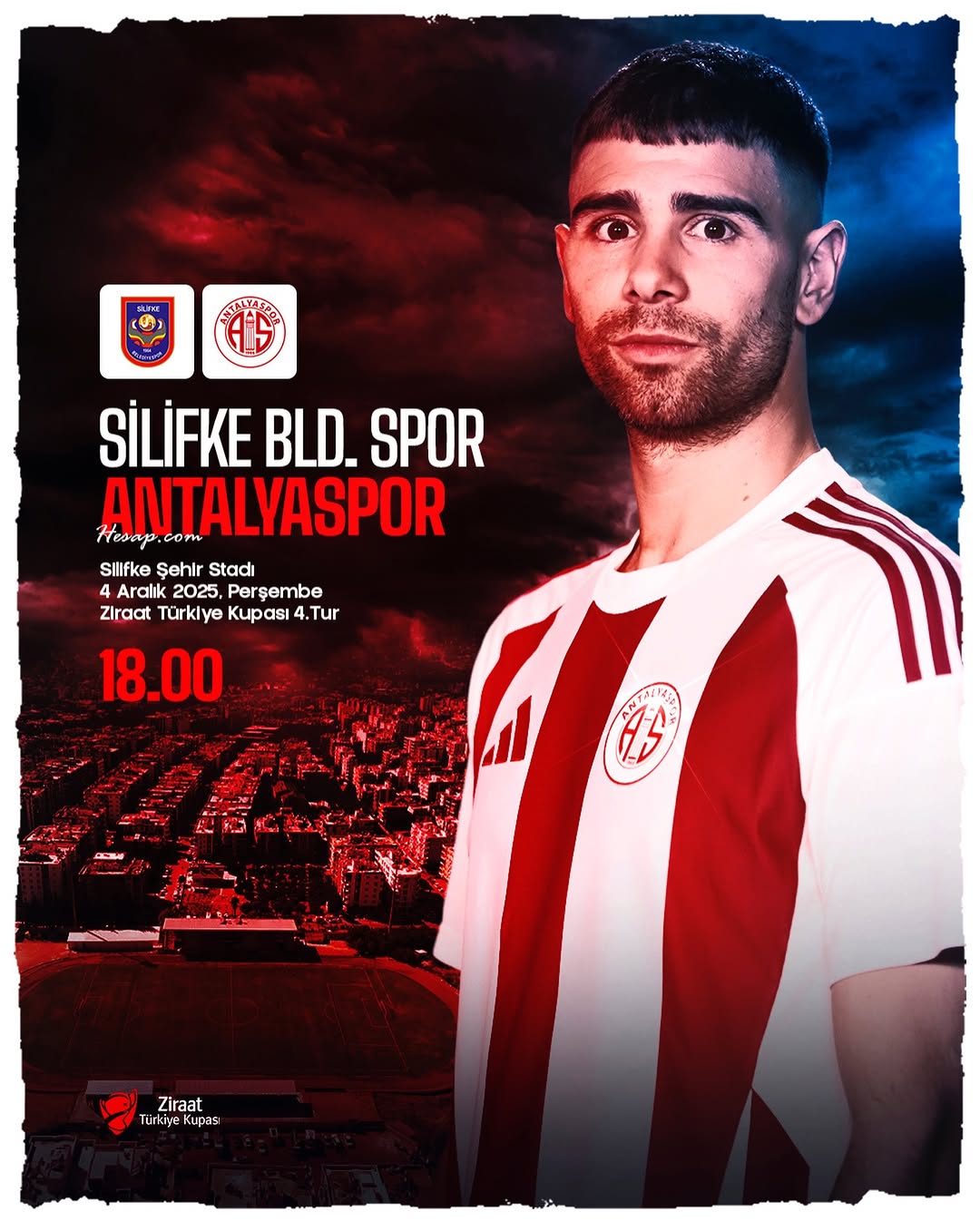 Antalyaspor, Ziraat Türkiye Kupası'nda Silifke Belediye Spor'la Karşılaşacak