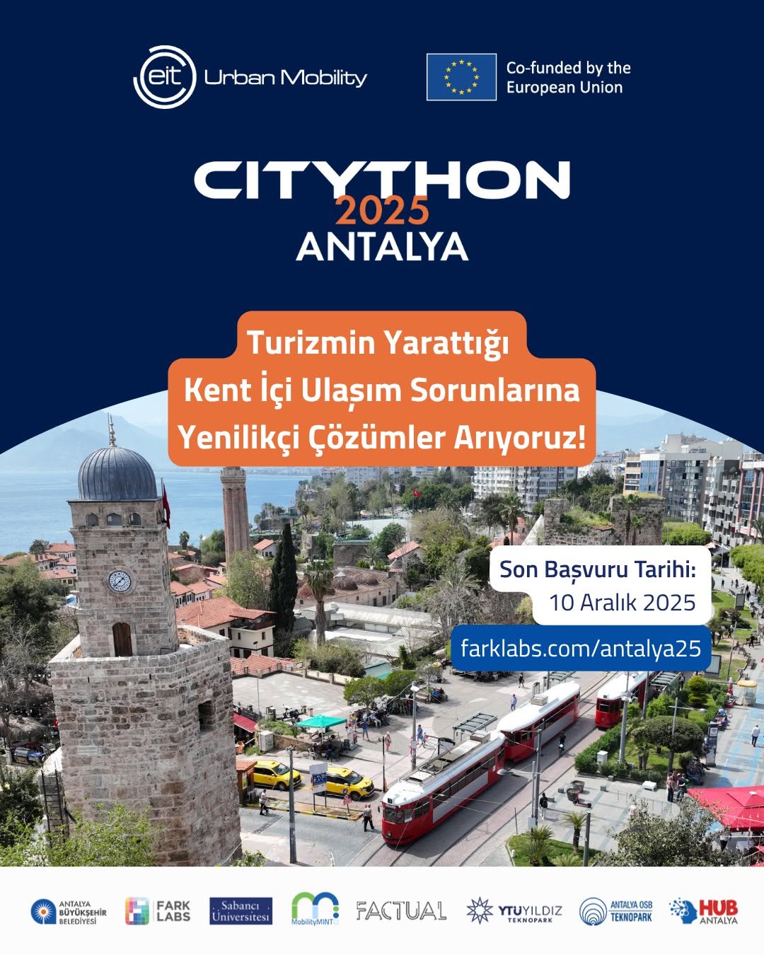 CITYTHON 2025 Antalya: Turizm ve Ulaşım Sorunlarına Yenilikçi Çözümler Aranıyor