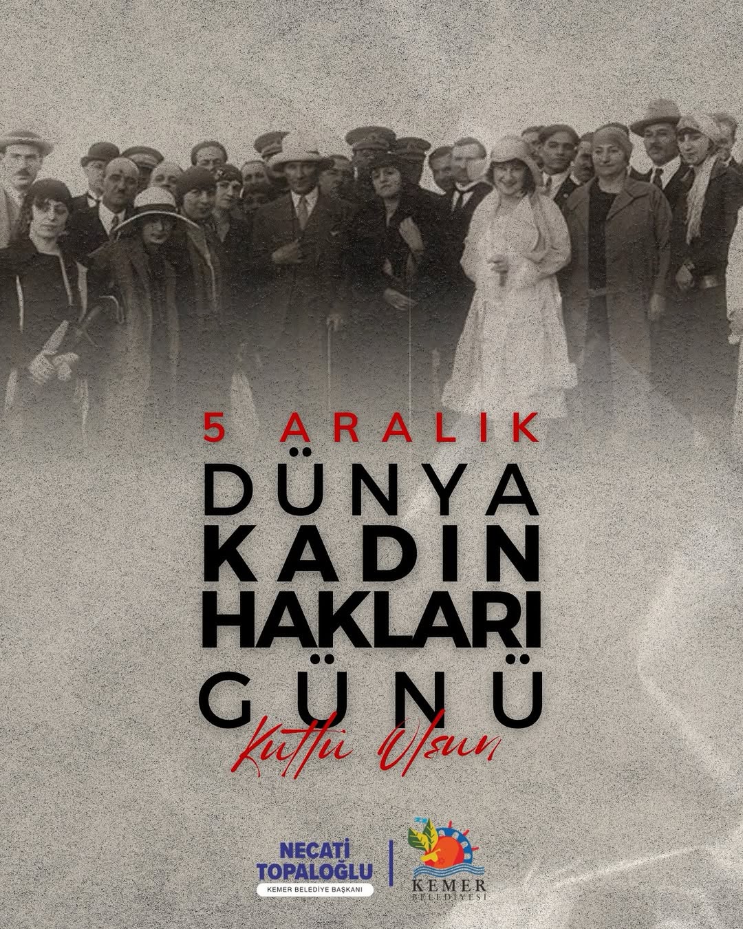 Kemer'de 91. Yılında Kadın Hakları ve Seçme Seçilme Hakkı Kutlandı