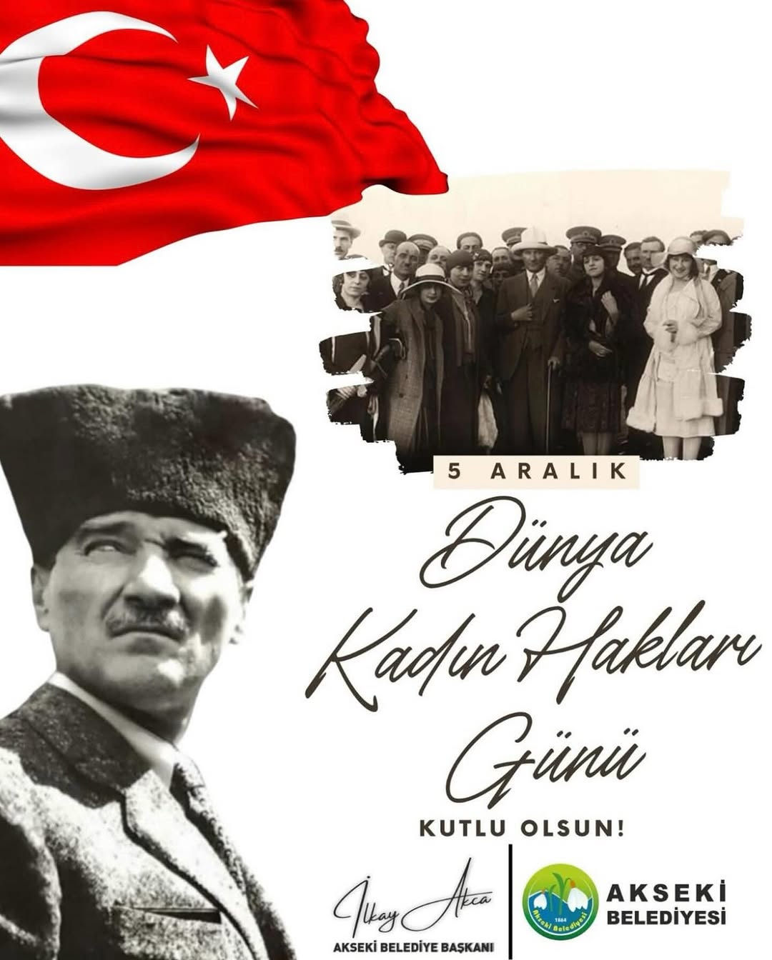 Akseki Belediyesi'nden Kadınlara Seçme ve Seçilme Hakkının Yıldönümü Mesajı