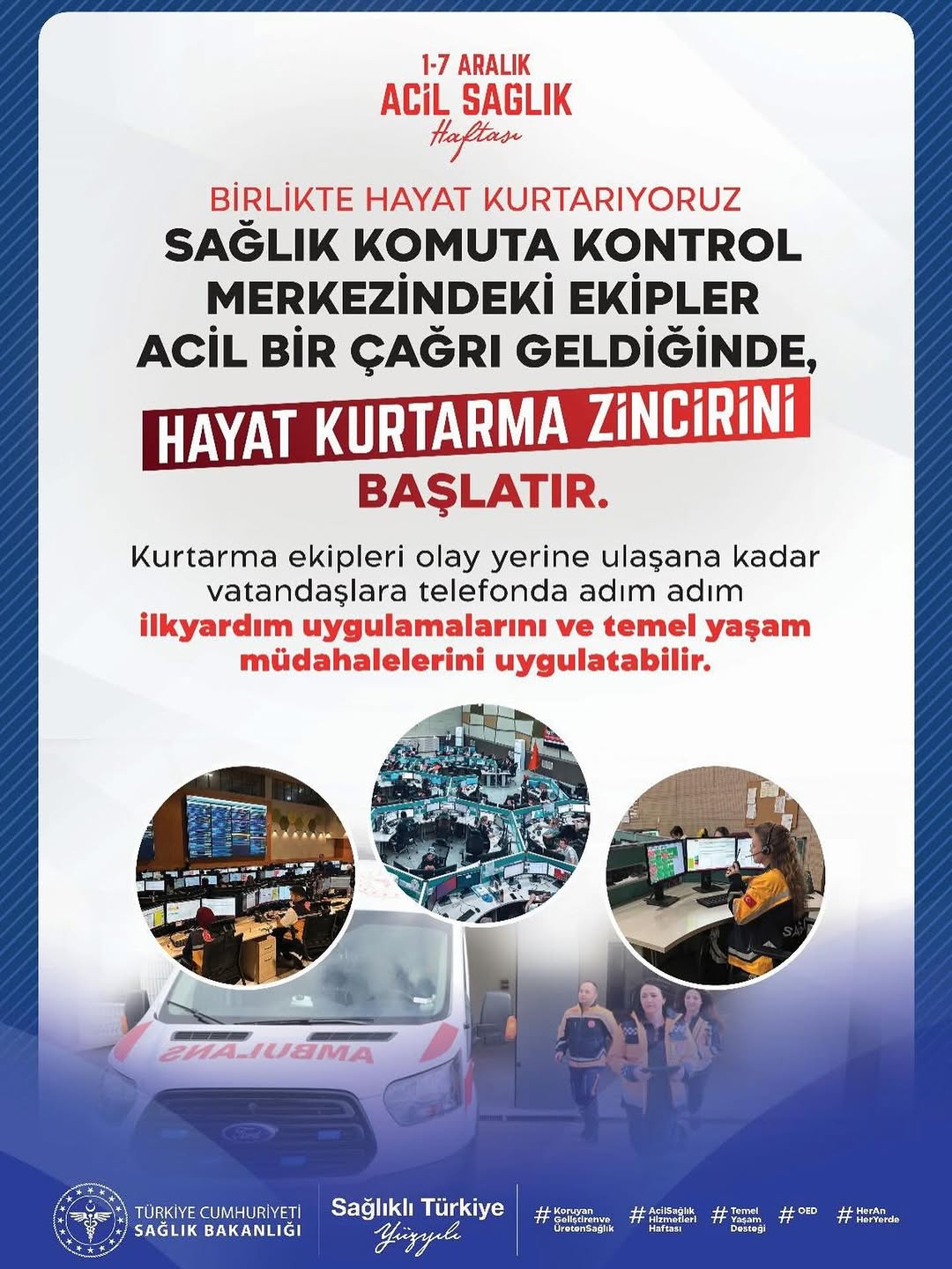 Antalya'da Acil Sağlık Hizmetlerinde Halk-Kurtarıcı İş Birliği ile Kurtarma Zinciri Güçleniyor