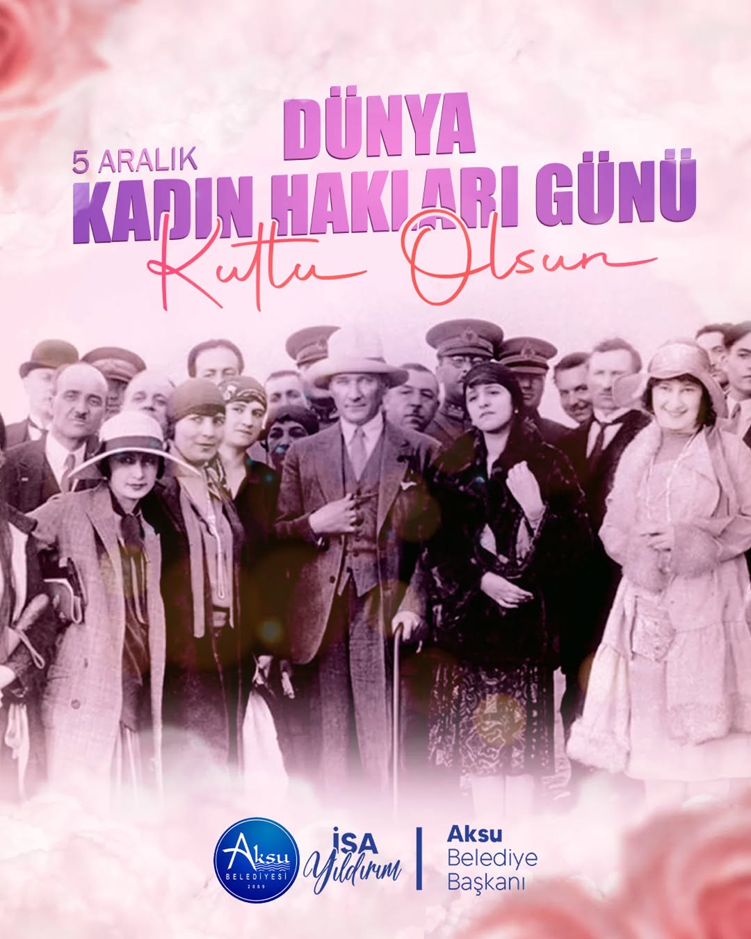 Antalya Aksu'da 5 Aralık Dünya Kadın Hakları Günü Kutlandı