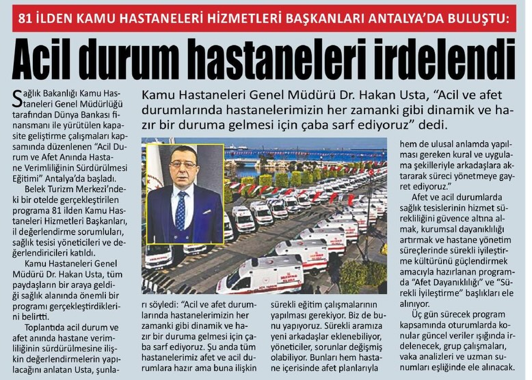 Antalya İl Sağlık Müdürlüğü 9 Aralık Basın Bilgilendirmesi