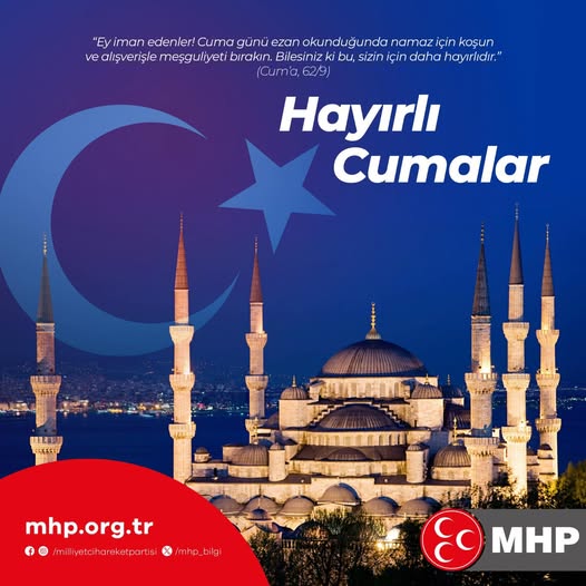 MHP Antalya İl Başkanlığı'ndan Hayırlı Cumalar Temennisi