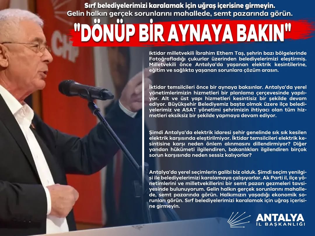 Antalya CHP'den AK Parti'ye