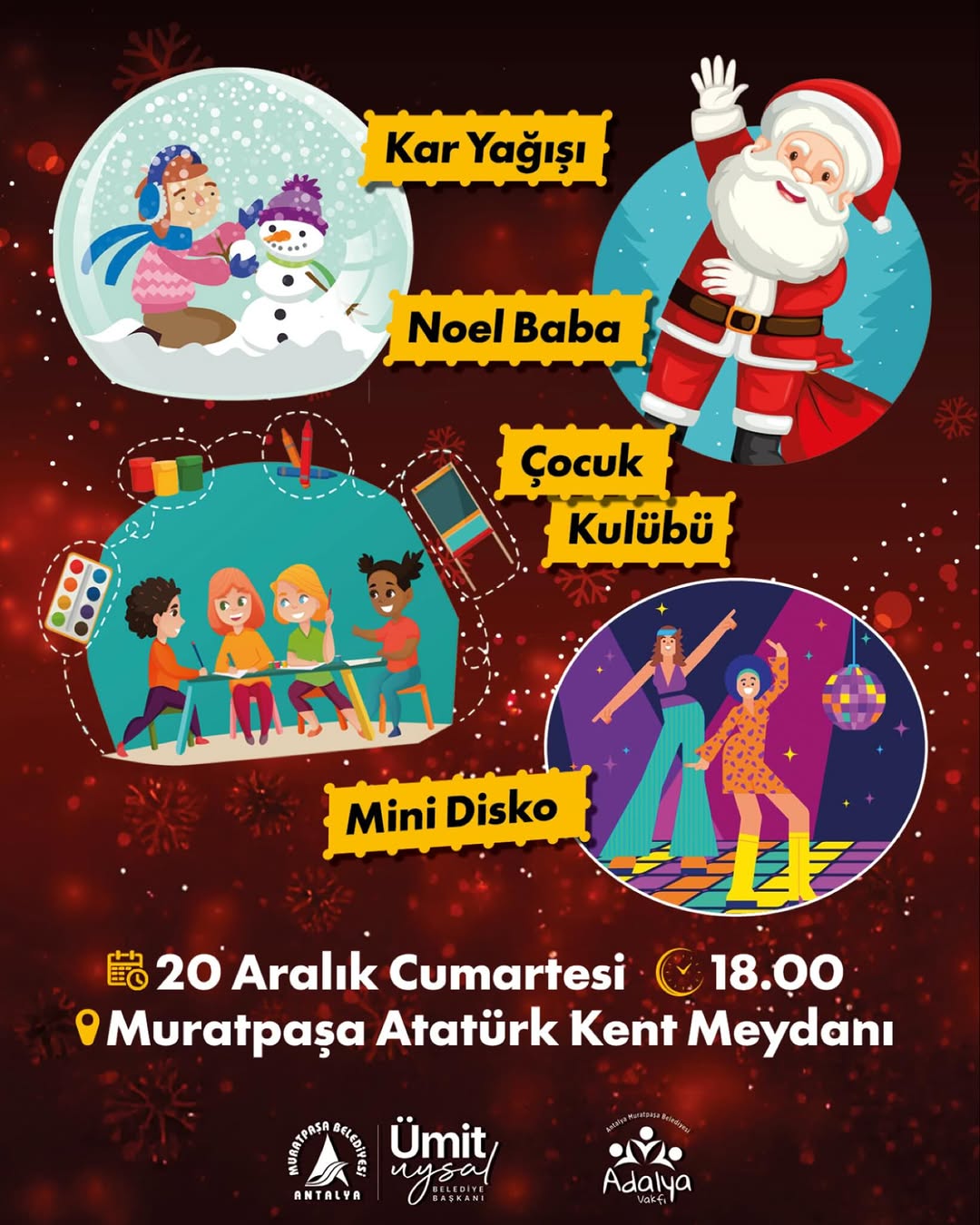 Muratpaşa'da Yılbaşı Coşkusu: Adalya Vakfı Yeni Yıl Çarşısı Açılıyor