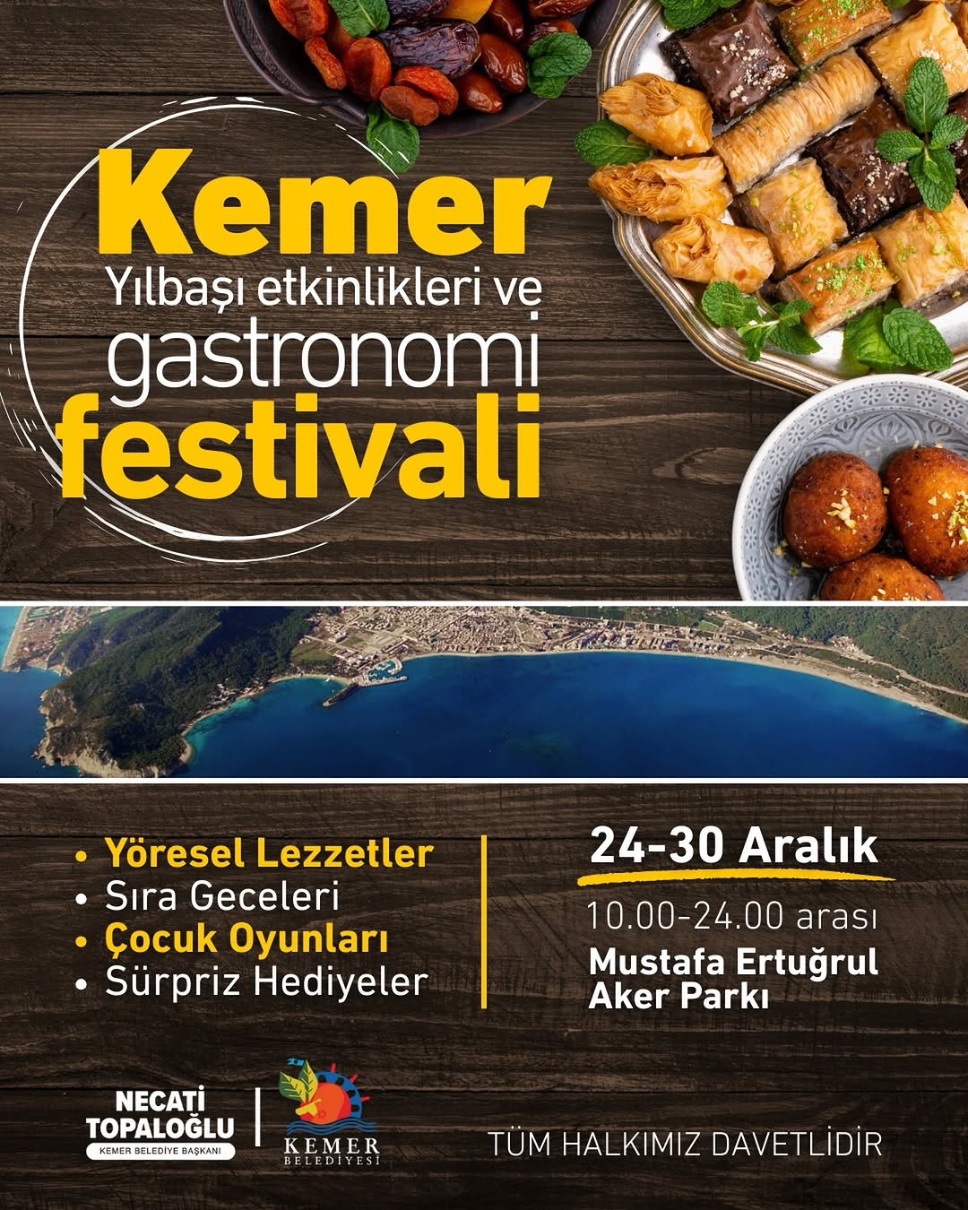 Kemer'de Yılbaşı Coşkusu: Gastronomi Festivali ve Etkinlikler
