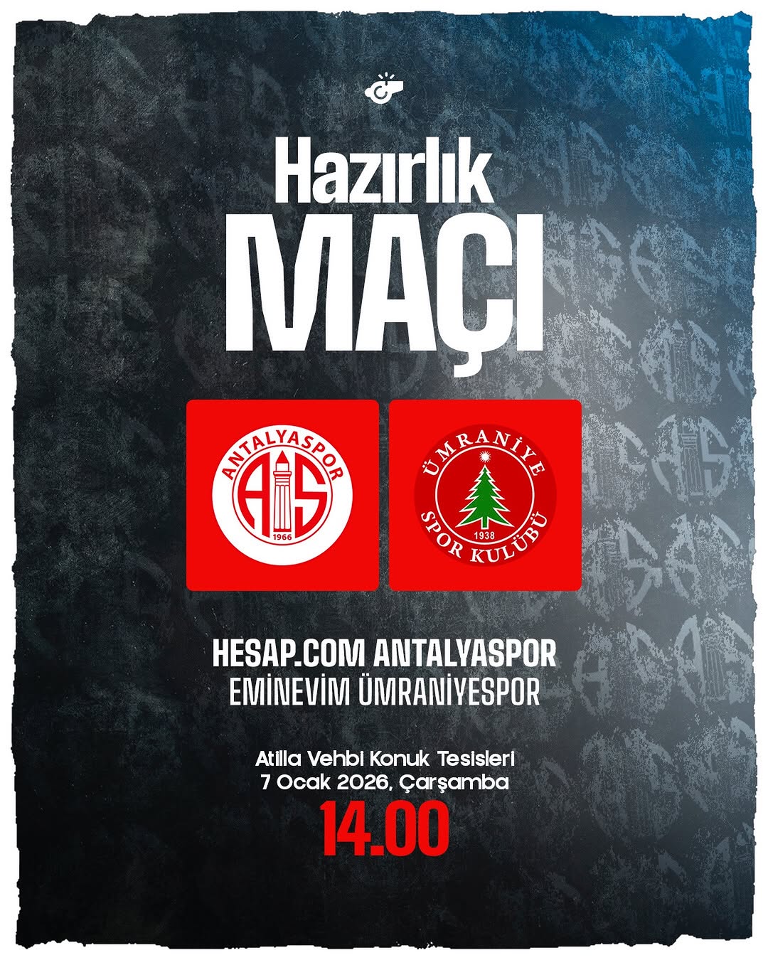 Antalyaspor, Hazırlık Maçında Eminevim Ümraniyespor ile Karşılaşacak