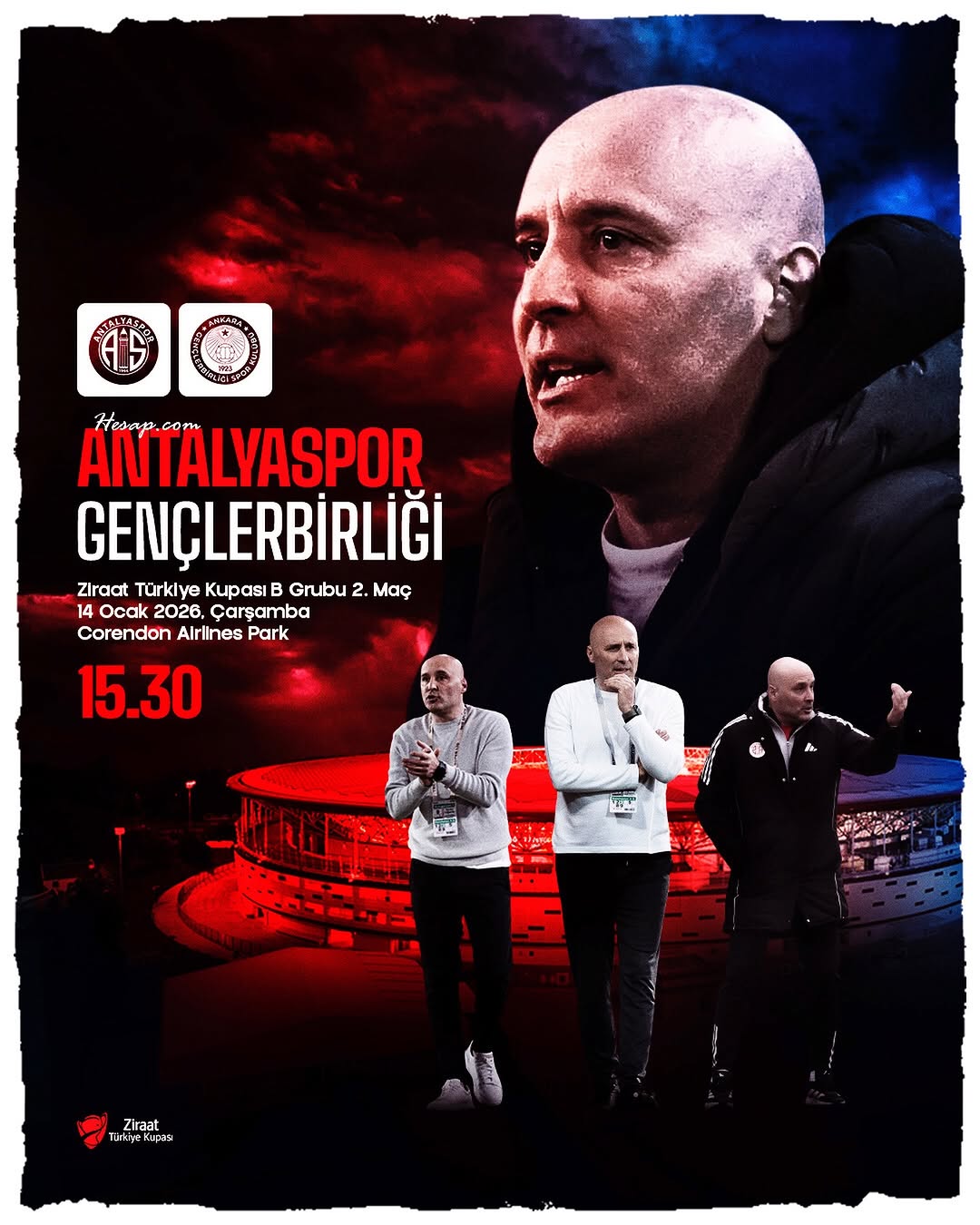 Antalyaspor, Türkiye Kupası'nda Gençlerbirliği'ni Konuk Edecek