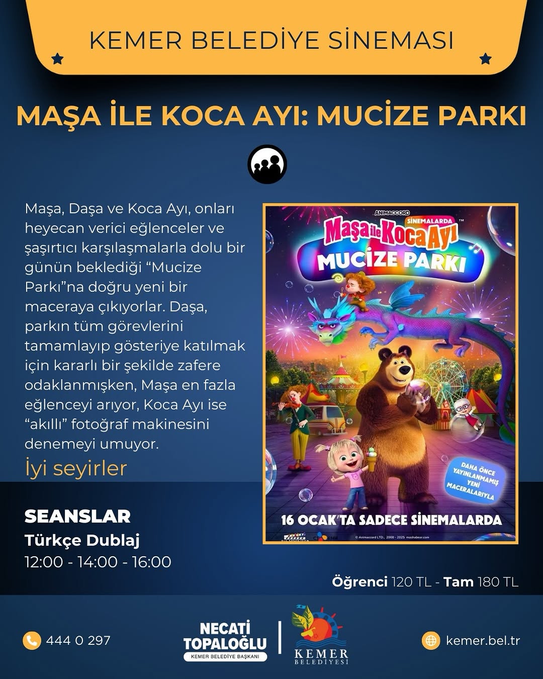 Maşa ile Koca Ayı, Antalya'da Çocuklarla Buluşuyor