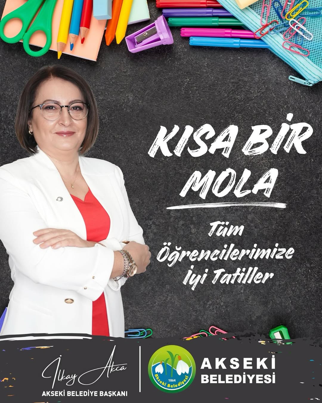 Akseki Belediyesi'nden Yarıyıl Tatili Mesajı