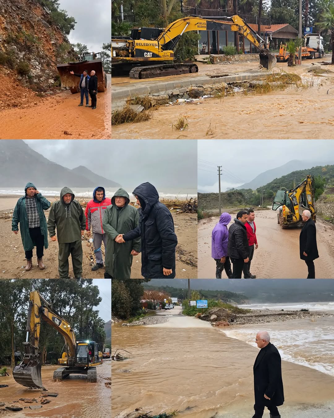 Kumluca'da Etkili Olan Sağanak Sonrası Sel ve Su Taşkınları