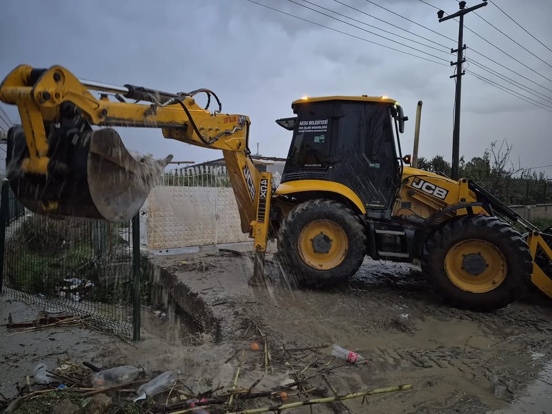Antalya Aksu'da Kuvvetli Yağışlara Karşı Alınan Önlemler