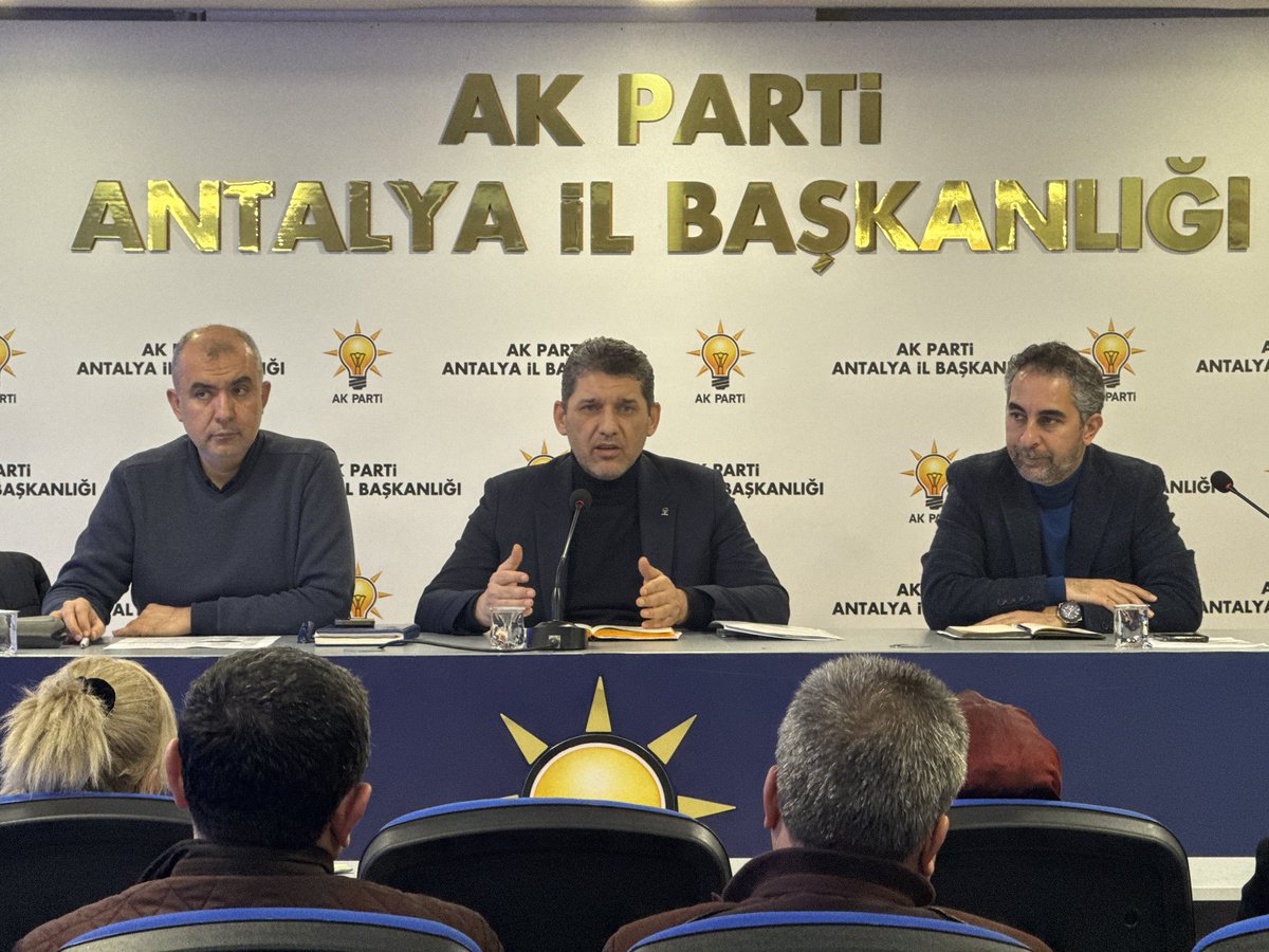 Antalya AK Parti'de Haftalık Olağan İl Yönetim Kurulu Toplantısı Yapıldı