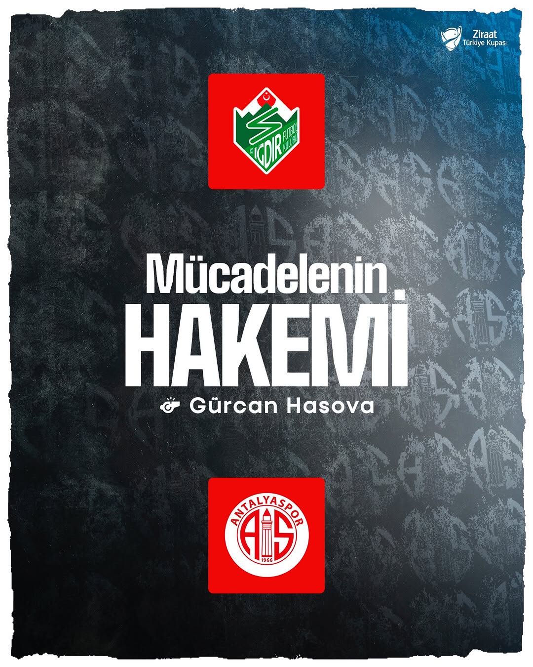 Antalyaspor'un Ziraat Türkiye Kupası'ndaki Iğdır FK Maçının Hakemleri Belli Oldu