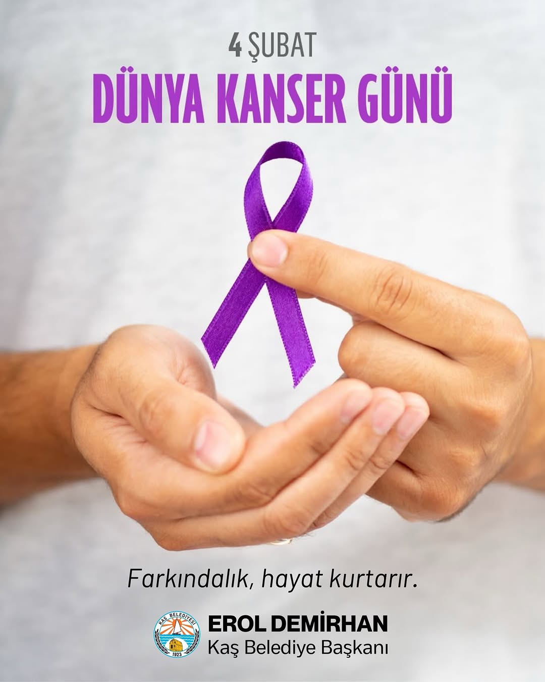 Kaş'ta Dünya Kanser Günü Mesajı: