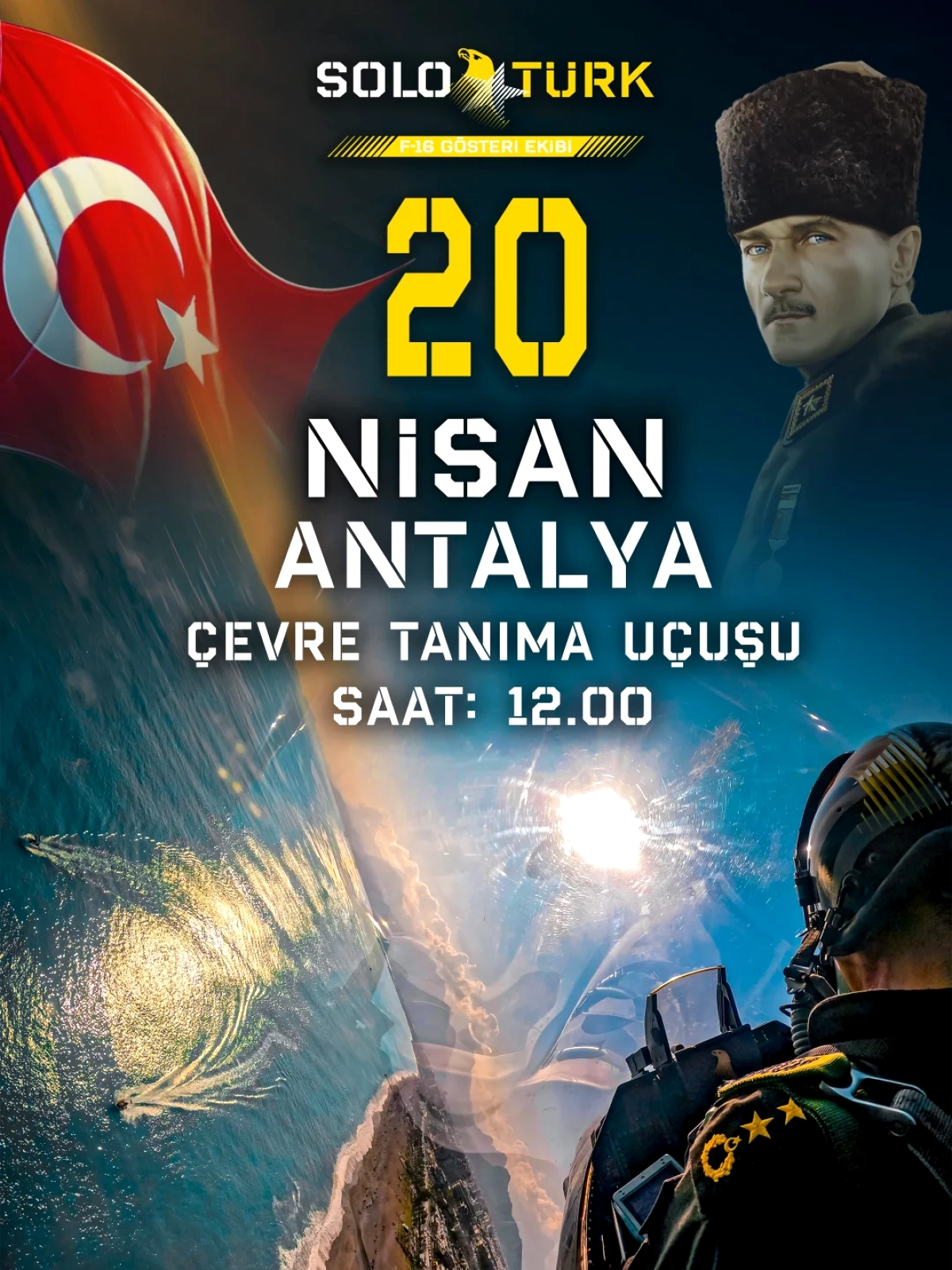 SOLOTÜRK Bugün Antalya'da: Konyaaltı Sahili'nde Ücretsiz Hava Gösterisi
