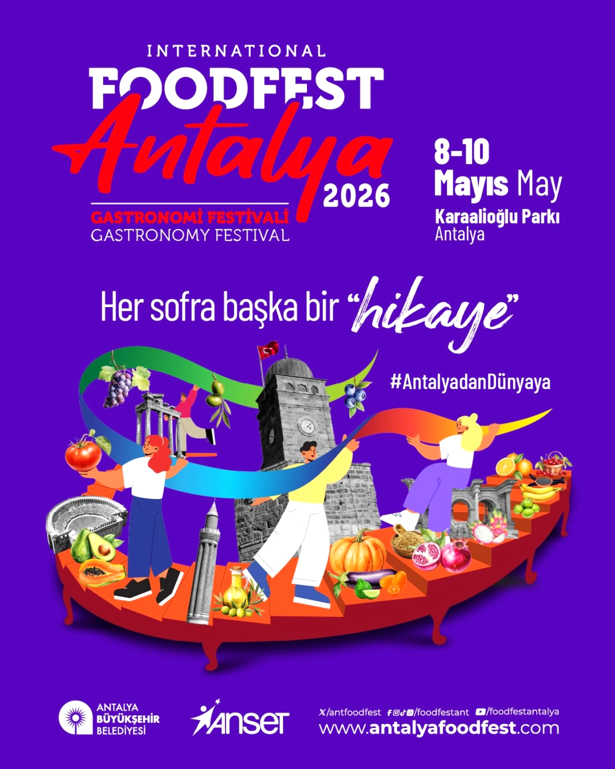 Antalya'da 5. Uluslararası Gastronomi Festivali Başlıyor