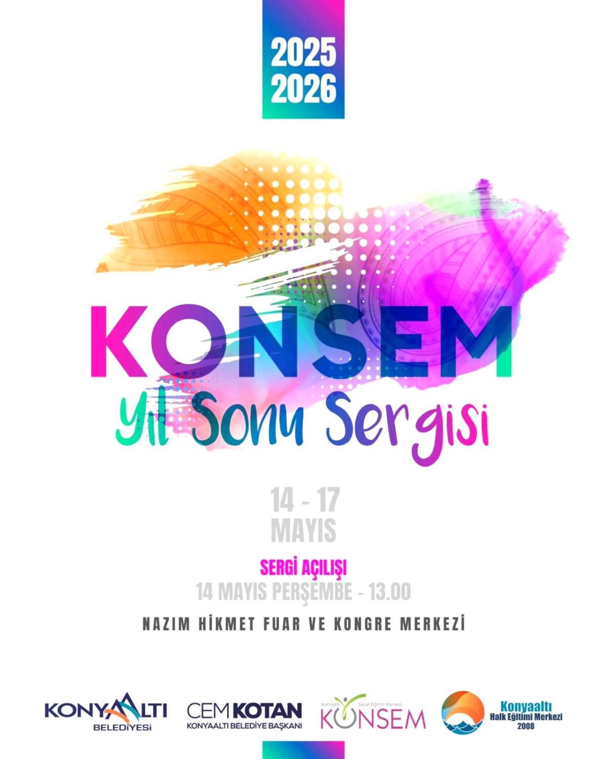 Konyaaltı'nda Sanat Şöleni: KONSEM Yıl Sonu Sergisi Başlıyor
