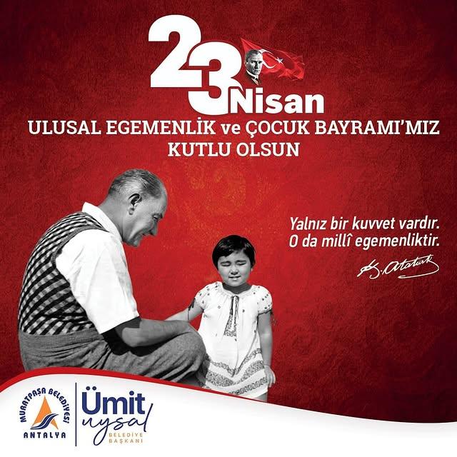 Antalya Muratpaşa'da 23 Nisan Coşkusu: Ulusal Egemenlik ve Çocuk Bayramı Kutlandı