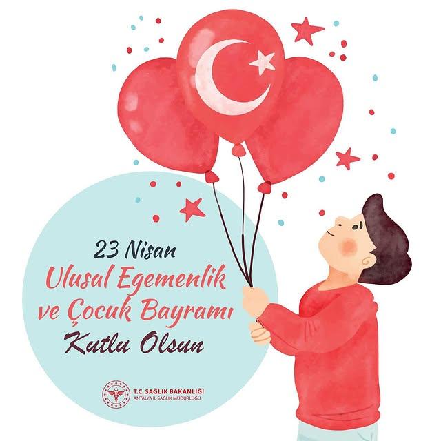 Antalya'da İl Sağlık Müdürlüğü 23 Nisan Coşkusu