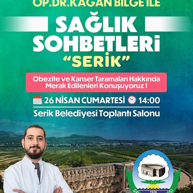 Serik Belediyesi Halk Sağlığı Konferansı Düzenliyor