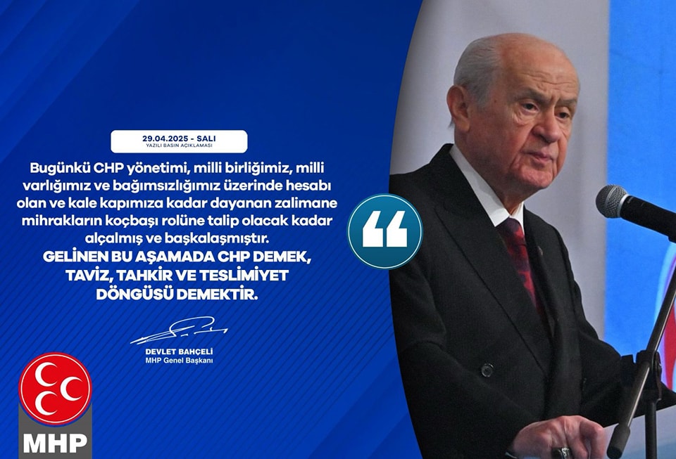 MHP Lideri Bahçeli: CHP Taviz, Tahkir ve Teslimiyet Döngüsüne Girdi