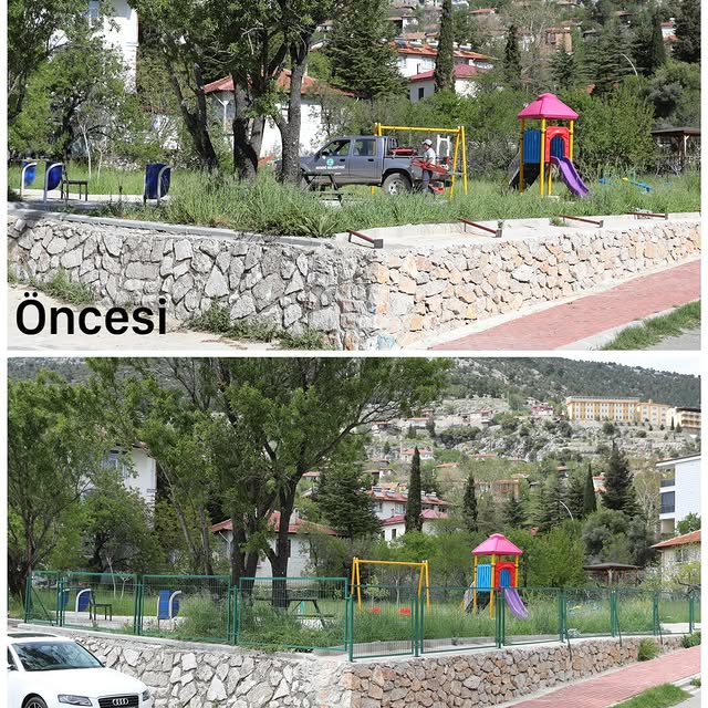 Akseki'de Çocuk Parkı Güvenli Hale Getirildi