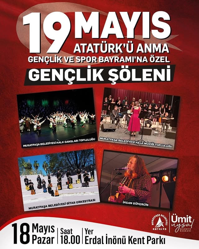 Antalya Muratpaşa'da 19 Mayıs Coşkusu: Gençlik Şöleni ile Kutlama