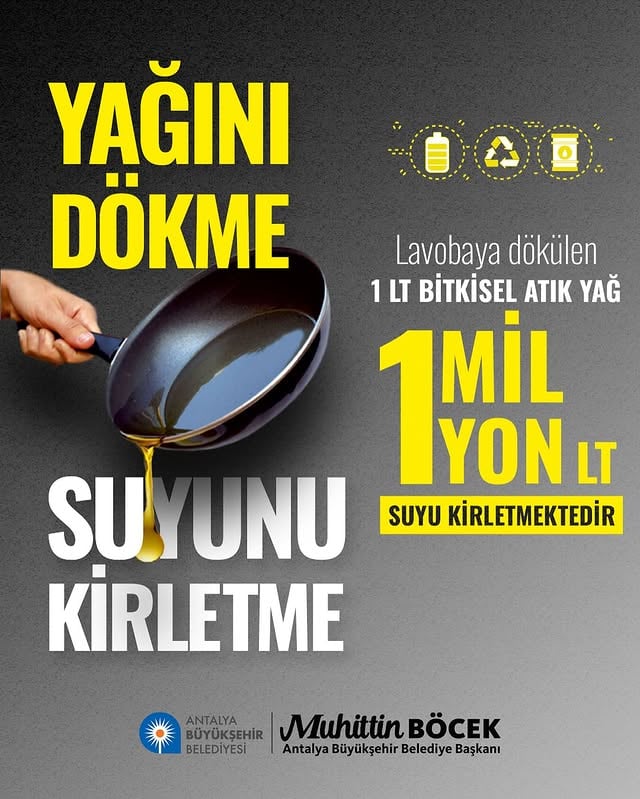 Antalya'da Bitkisel Atık Yağ Geri Dönüşümüyle Geleceğe Yatırım