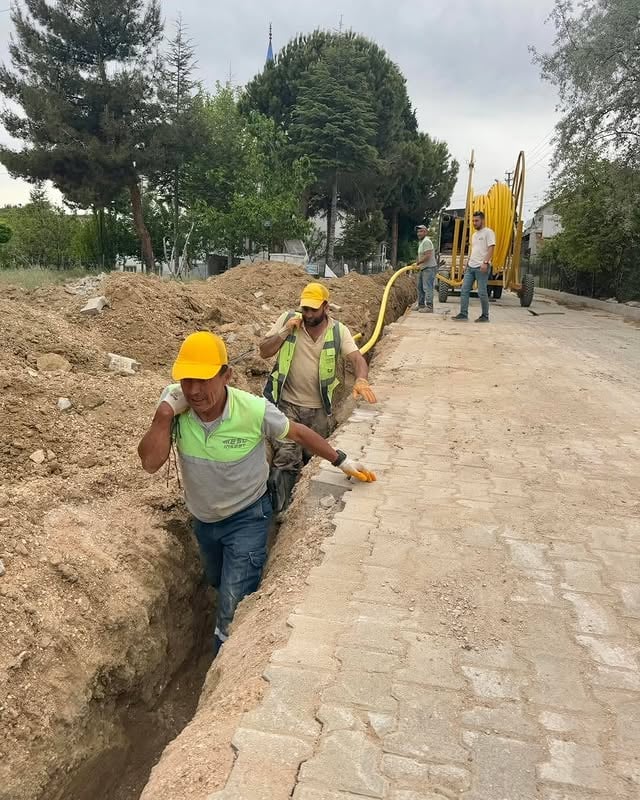 Elmalı'da Doğalgaz Kazı Çalışmaları Hızlandırıldı