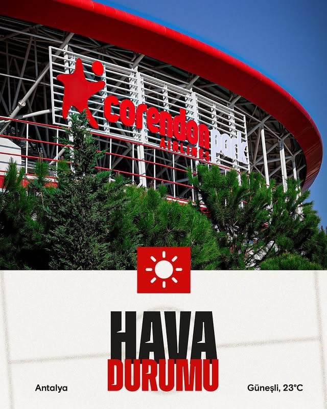 Antalyaspor - Gaziantep FK Maçı İçin Hava Durumu Tahmini