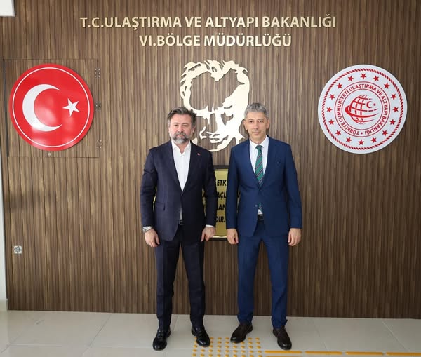MHP Antalya İl Başkanı Güneş, Ulaştırma ve Altyapı Bakanlığı Bölge Müdürü Özkanlı'yı Ağırladı