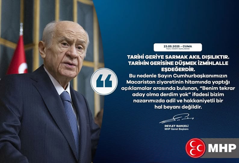Bahçeli'den Cumhurbaşkanı'nın Adaylık Açıklamasına Tepki: 