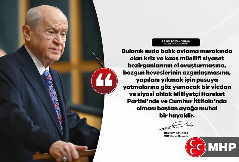 MHP'den Kriz Çıkarıcı Siyasete Karşı Net Mesaj