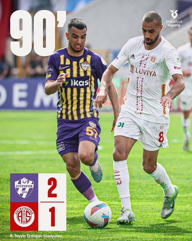 İkas Eyüpspor, Antalyaspor'u Son Dakikada Mağlup Etti