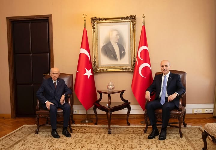 TBMM Başkanı Kurtulmuş, MHP Genel Başkanı Bahçeli'yi Ziyaret Etti
