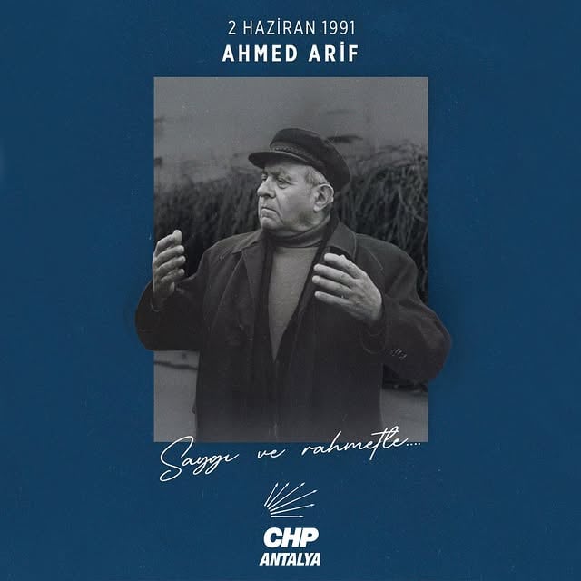 CHP Antalya, Ahmed Arif'i Ölüm Yıldönümünde Andı