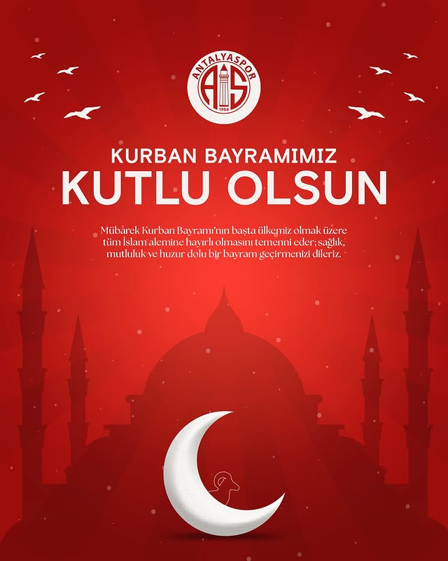 Antalyaspor'dan Kurban Bayramı Mesajı