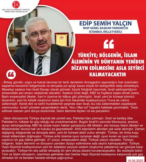 MHP'den Bölgesel Yeniden Yapılanmaya Karşı Net Açıklama