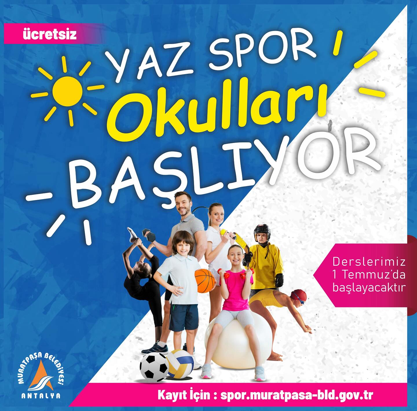 Antalya Muratpaşa Belediyesi Yaz Spor Okulu Kayıtları Başladı